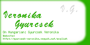 veronika gyurcsek business card